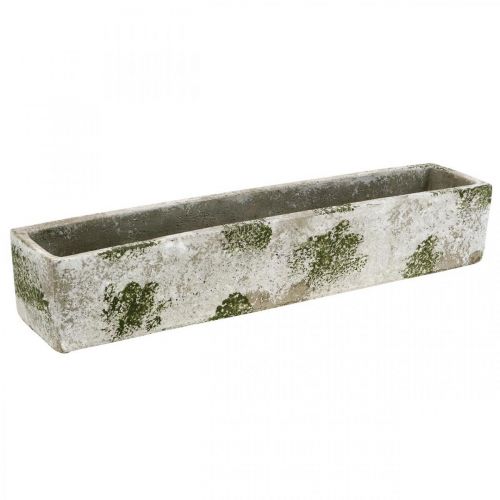 Floristik24 Planteringskärl i betong antik look Rektangulär blomlåda 40×8×7cm
