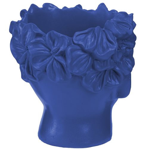 Artikel Planthuvud Polyresin Bust Planter Blå 13,5×13×14cm