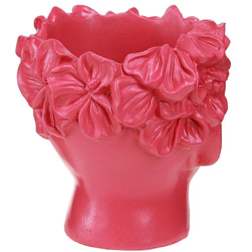 Artikel Planthuvud Polyresin Bust Planter Rosa 13,5×13×14cm