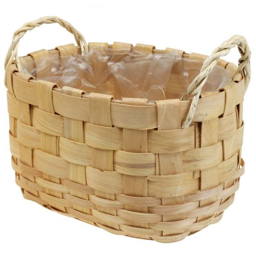 Artikel Växtkorg cachepot med handtag natur 22/27/33cm set om 3