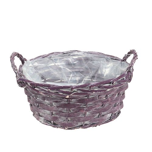 Växtkorg rund mörklila Ø20cm H10cm