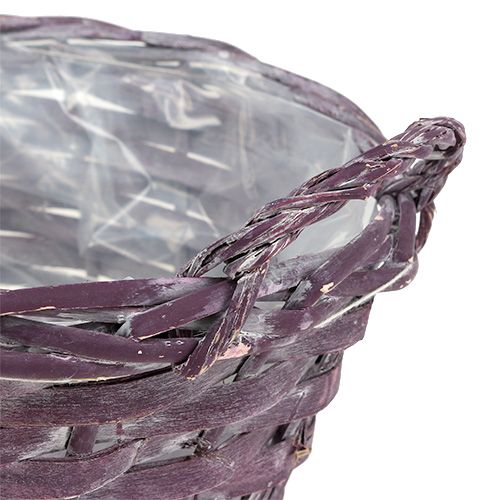 Växtkorg rund mörklila Ø20cm H10cm