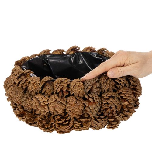 Rund planteringsskål för tallkottar, 30 cm | Floristik24.se