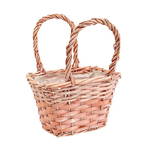 Floristik24 Planteringskorg orange 20 cm x 14 cm H13cm