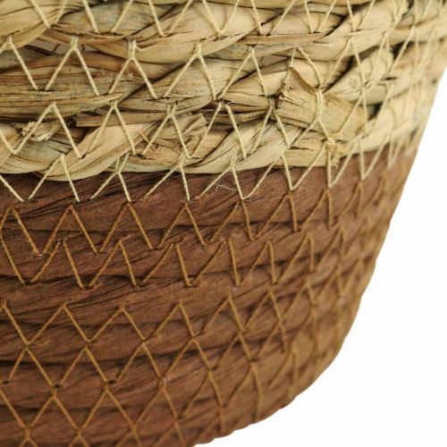 Floristik24 Växtkorg plantera sjögräskorg deco natur Ø19cm H16cm