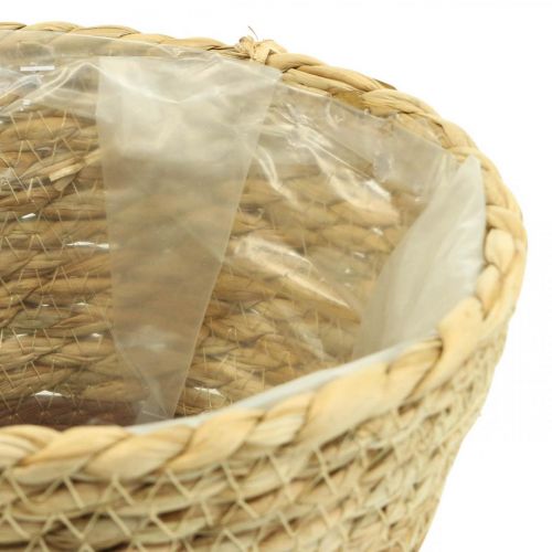 Floristik24 Växtkorg plantera sjögräskorg deco natur Ø19cm H16cm