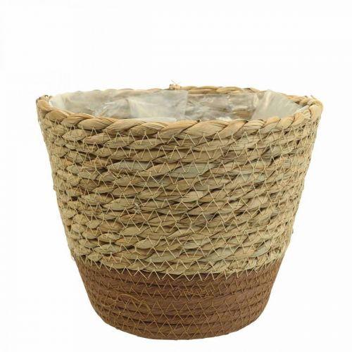 Floristik24 Växtkorg plantera sjögräskorg deco natur Ø19cm H16cm