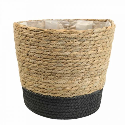 Växtkorg plantering sjögräskorg deco natur Ø23cm H20cm