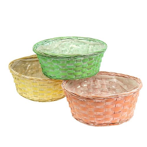 Artikel Växtkorg rund Ø25cm orange, gul, grön 6 st