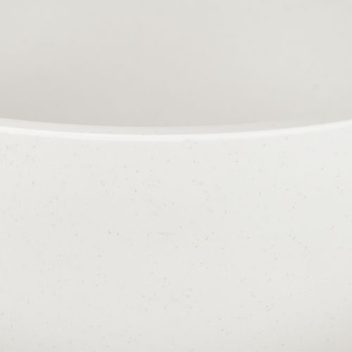 Artikel Kruka i plast rund skål vit Ø25cm H12cm
