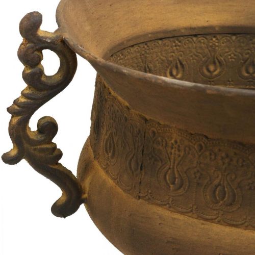 Floristik24 Planter rust look kopp vas stor metall Ø29cm H39cm