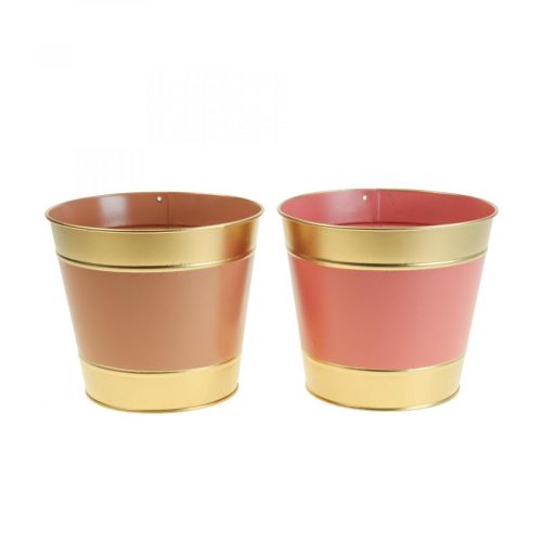 Artikel Planterkruka blomkruka metall cachekruka Ø17cm H14,5cm 4st