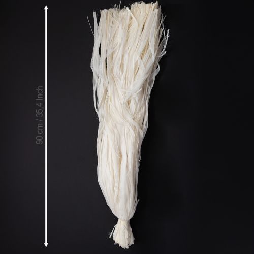 Artikel Skelettband av växtbaserade naturfibrer, naturlig banddekoration 180g