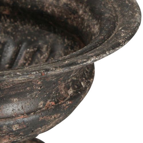 Artikel Plant Cup Chalice Antique Look Svart Brun Ø20cm H15cm