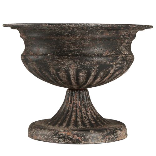 Artikel Plant Cup Chalice Antique Look Svart Brun Ø20cm H15cm