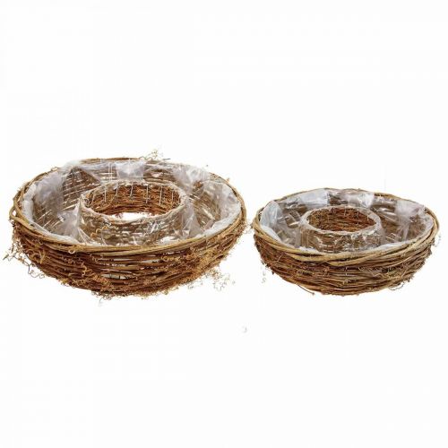 Floristik24 Vinranka växtring, växtskål Ø35/30cm set om 2
