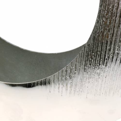 Floristik24 Växtring stående silver 40cm x 12cm H38cm