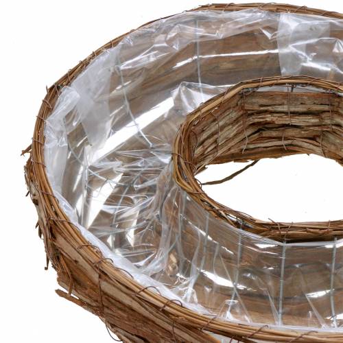 Floristik24 Växtringbark naturlig växtskål Ø50/43cm set om 2