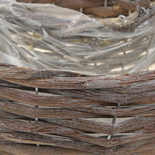 Floristik24 Växtringar Trärotting Naturgrå Ø40/45cm Set om 2