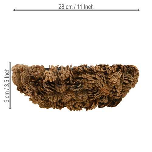 Floristik24 Växtskål äkta kottar kottskål naturlig Ø28cm H9cm
