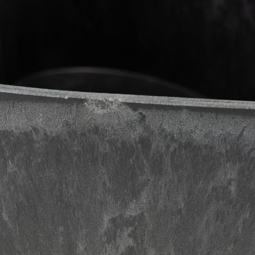 Artikel Växtskål hjärta dekorativ plastskål antracit 13×16×6,5 cm