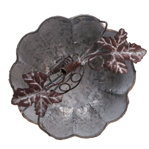 Artikel Plantskål metall pumpa dekorativ kruka zink Ø21/30cm set med 2 delar