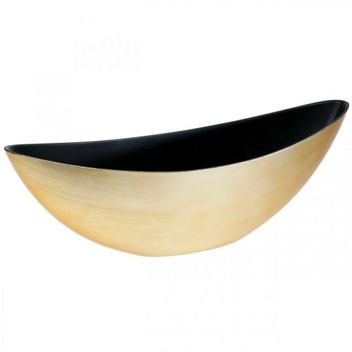 Floristik24 Växtskål oval dekorativ skål jardiniere guld 39×12×13cm