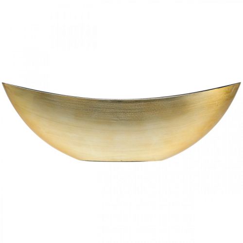 Floristik24 Växtskål oval dekorativ skål jardiniere guld 39×12×13cm