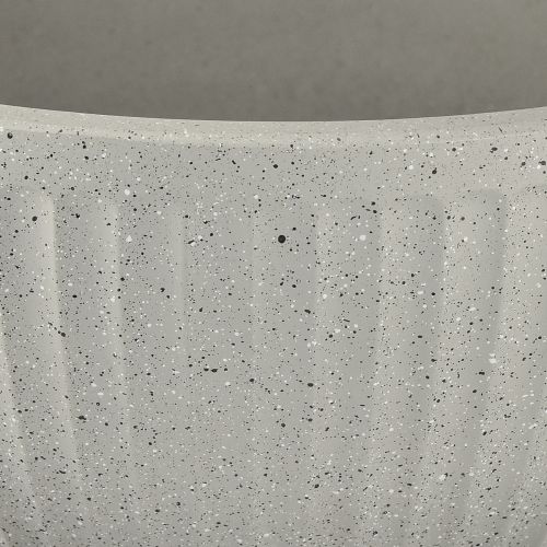 Artikel Växtskål, melerad grå plast, Ø35 cm, H16,5 cm