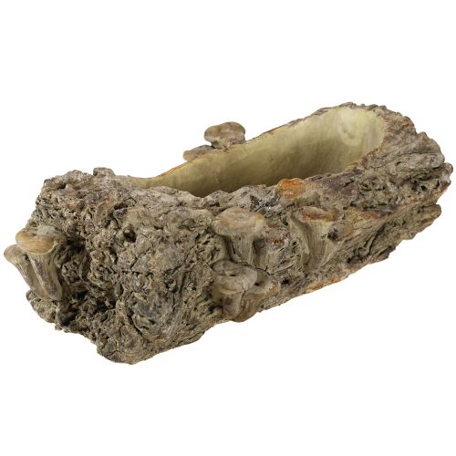 Artikel Planteringslåda gjuten sten trädstam med svampar 36×18×12,5 cm