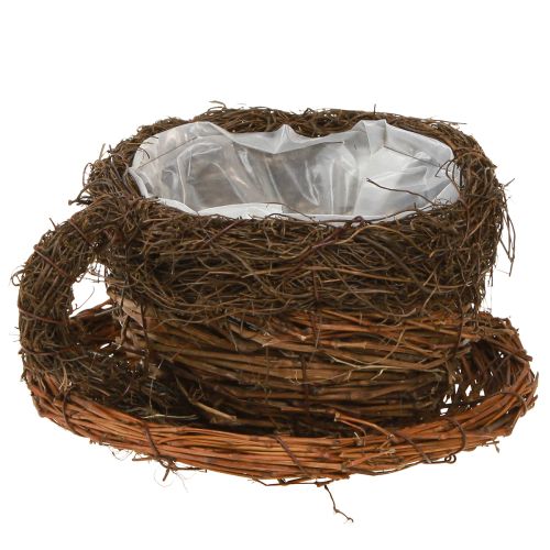 Artikel Växtskål kopp halmrankor naturlig brun Ø20cm 2st