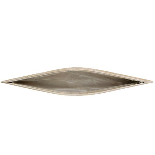 Floristik24 Planterskål i trävit 79cm x 14cm x 7,5cm