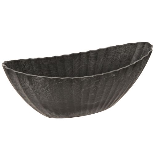 Floristik24 Växtskål med spår, planteringsbåt, antracit, 24 cm