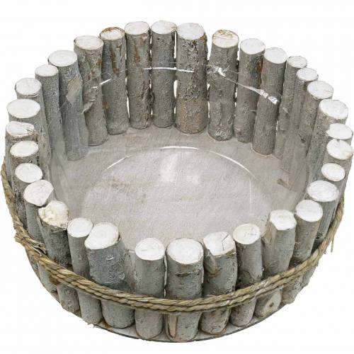 Floristik24 Planterskål gjord av grenar Ø33cm H13cm