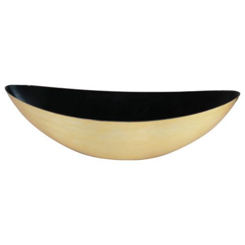 Floristik24 Växtskål växtbåt svart guld 55×15×18cm