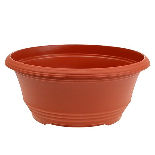 Planteringsskål i plast Ø27cm terrakotta 1 st