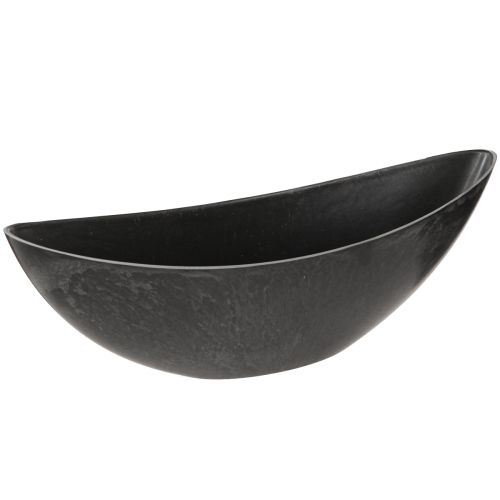 Floristik24 Växtbåt plast antracit skål 28×9×9cm 3st