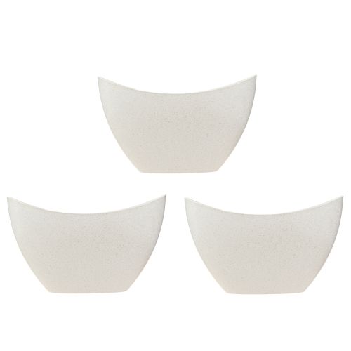Artikel Växtbåt plastskål beige 24×10×15cm 3st