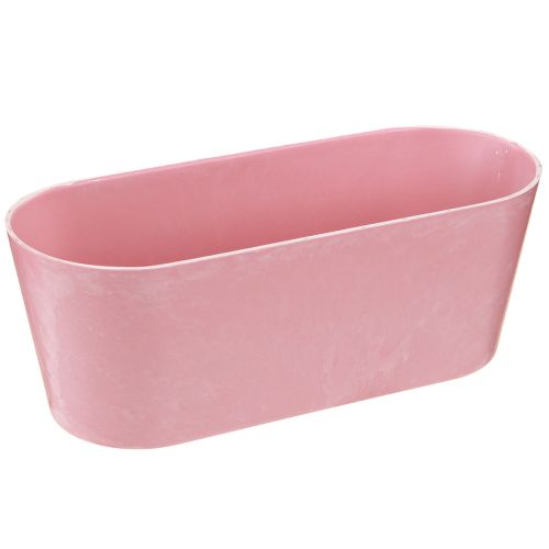 Artikel Planteringsbåt planteringsskål oval rosa 27×11×10cm 3st