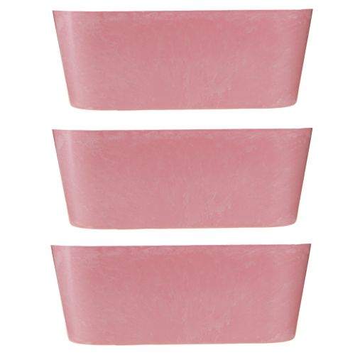 Artikel Planteringsbåt planteringsskål oval rosa 27×11×10cm 3st