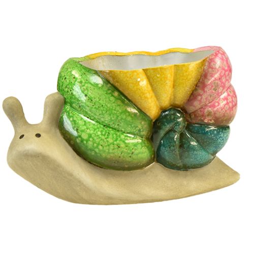 Artikel Dekorativ snigelväxtkruka keramisk blomkruka färgglad 19×8,5×11cm