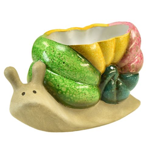 Artikel Dekorativ snigelväxtkruka keramisk blomkruka färgglad 19×8,5×11cm