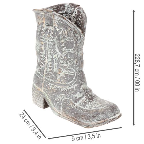 Dekorativa cowboystövlar planteringsskor 24 cm | Floristik24.se