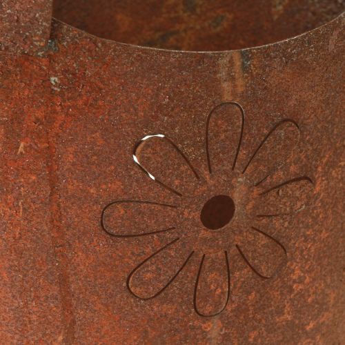 Artikel Växtpåse dekorativ plantering i metall med handtag H37cm