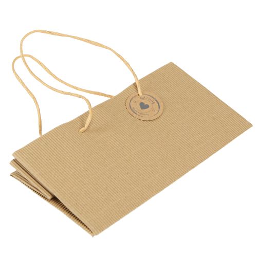 Artikel Växtpåsar papper naturligt räfflat 24x12x12cm 8 st