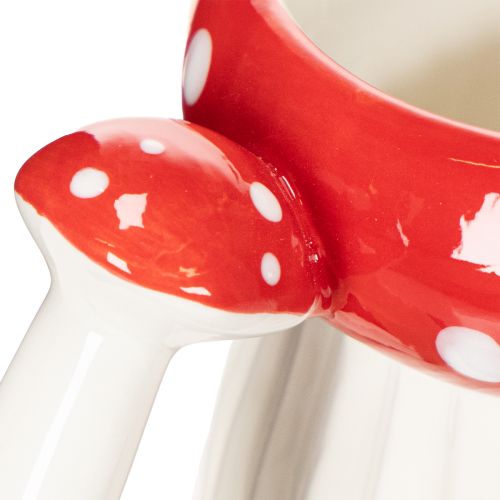 Keramisk mugg med flugsvampmotiv för dekoration, 10 cm | Floristik24.se