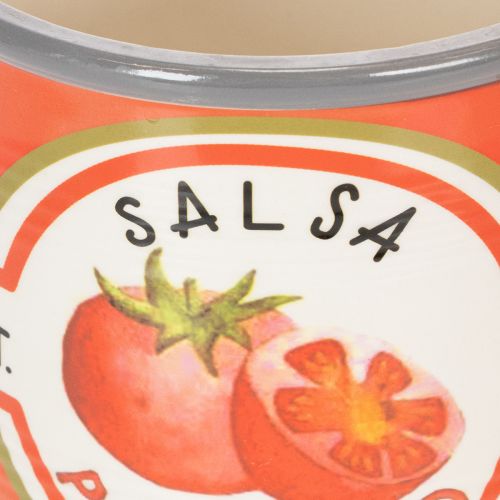 Artikel Dekorativa keramiska krukor med tomatmotiv för eleganta inslag i hemmet, 14 cm, set om 3