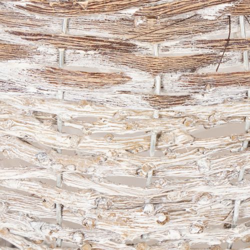Rund flätad korg, stor dekorativ korg för plantering, 23 cm | Floristik24.se