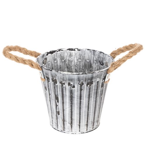 Blomkruka med handtag, metallplanter, dekorativ planteringskruka Ø14,5 cm köpa | Floristik24.se