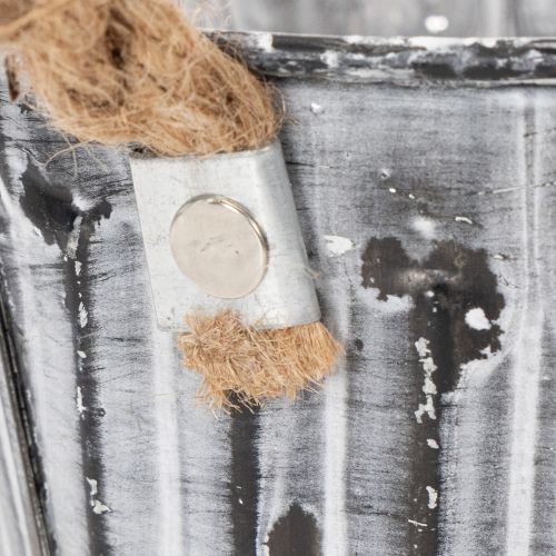 Blomkruka med handtag, metallplanter, dekorativ planteringskruka Ø14,5 cm | Floristik24.se
